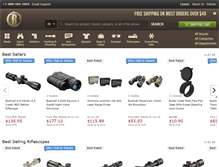 Tablet Screenshot of bushnelloptics.com